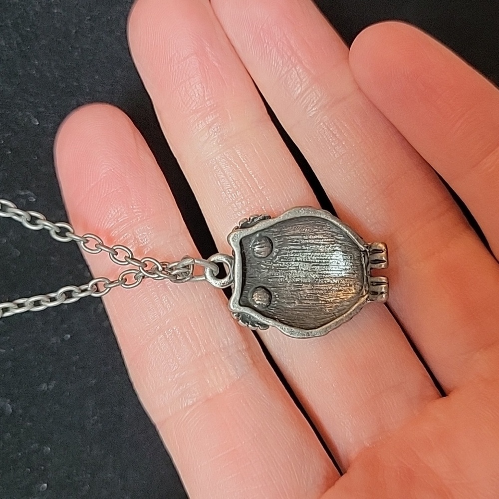 Owl Pendant Necklace in Silver Tone - Picture 4 of 6
